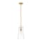 Z-Lite Kira Pendant, 1-Light, 6.5 In.W x 13 In.H, Modern Gold/Clear 7508P-ROD-MGLD - alternate 1